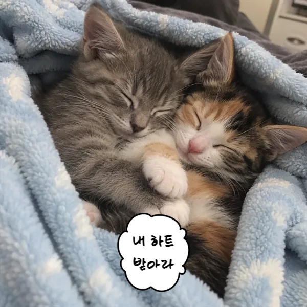 내 하트 받아라
